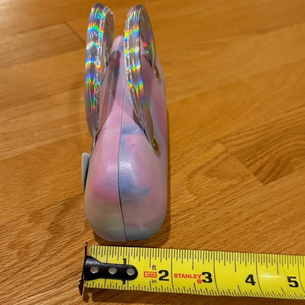 Iridescent Pastel Cat-Handle Kids Sunglasses Case - Pink & Lavender
